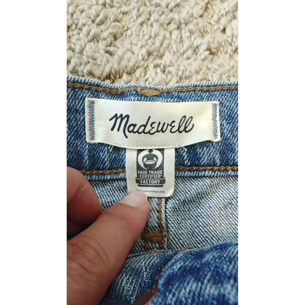 Madewell The Perfect Vintage Jean Size 29 Blue‎ High Rise Raw Hem Denim Pants - Picture 5 of 12